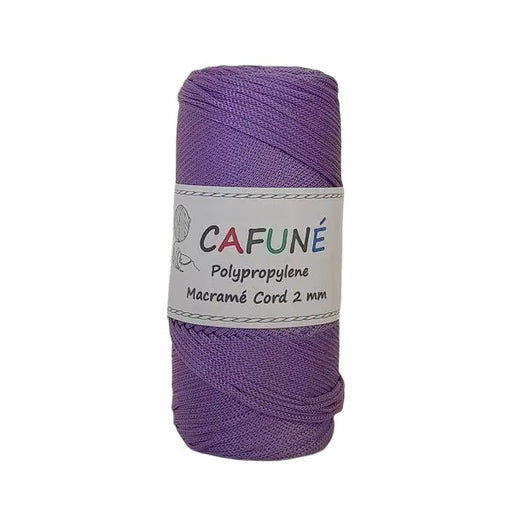Cafune Polypropyleen koord 2mm is een gevlochten koord in schitterende kleuren zoals deze lavendel