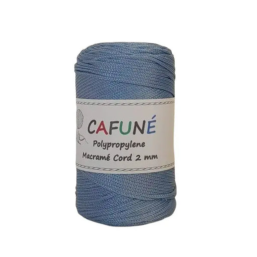 Cafune Polypropyleen koord 2mm is een gevlochten koord in schitterende kleuren zoals deze lichtblauw