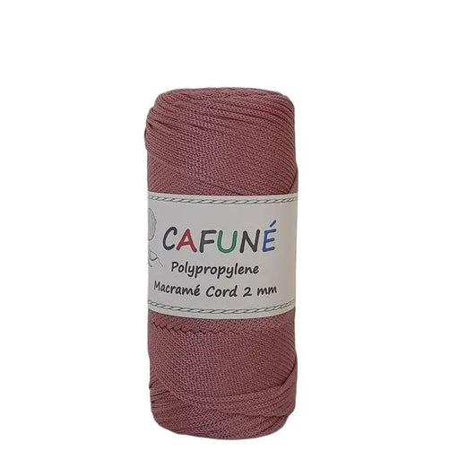 Cafune Polypropyleen koord 2mm is een gevlochten koord in schitterende kleuren zoals deze oud roze