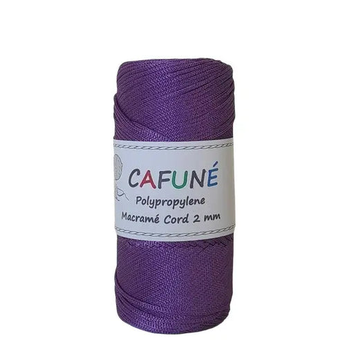 Cafune Polypropyleen koord 2mm is een gevlochten koord in schitterende kleuren zoals deze violet