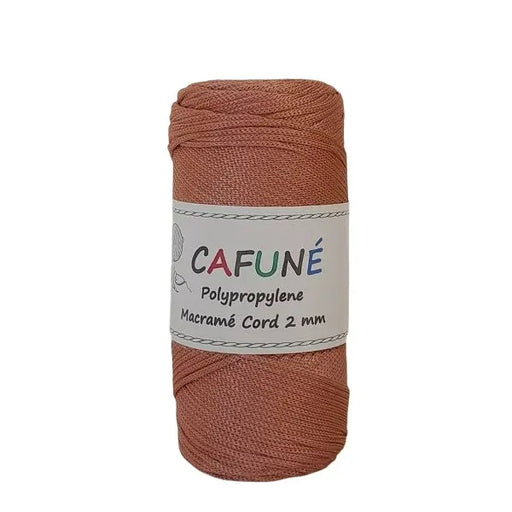 Cafune Polypropyleen koord 2mm is een gevlochten koord in schitterende kleuren zoals deze zalmroze