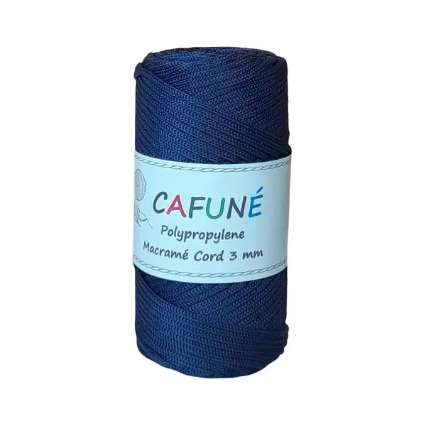 cafune propyleen koord 3mm navy van hobbygaren.nl