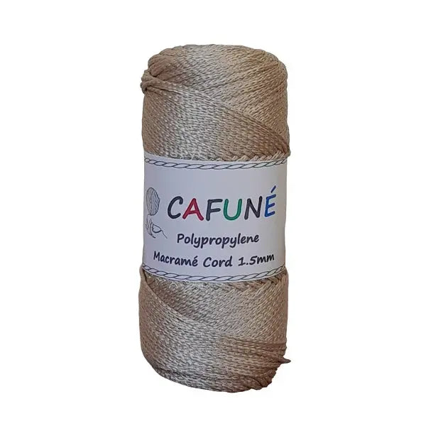 cafune propyleen koord 1.5 mm licht beige, haakgaren van hobbygaren