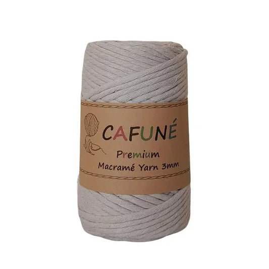 cafune premium macrame garen enkele streng, beige