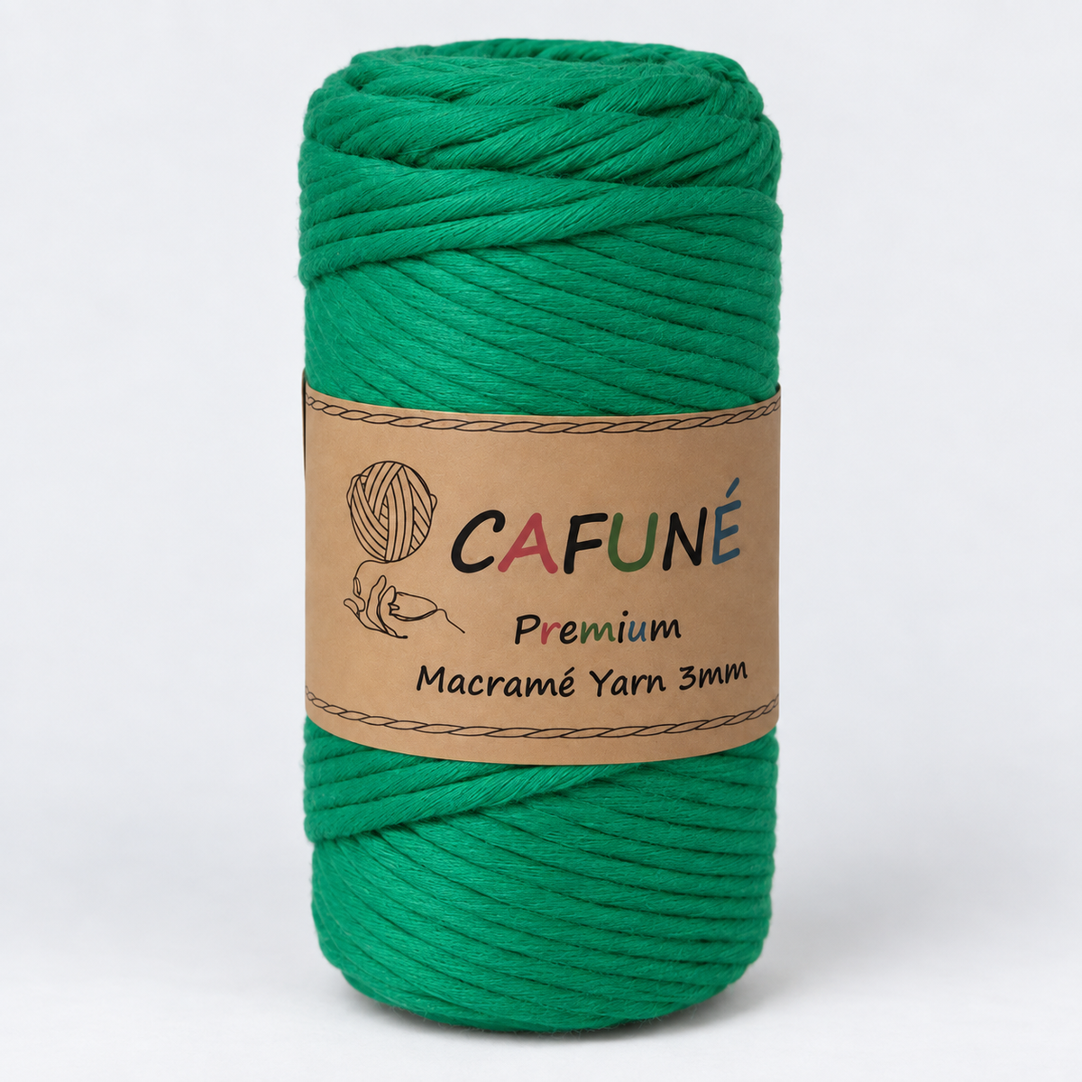 Makramee Garn 3mm – Cafuné Premium | Weich & Auskämmbar