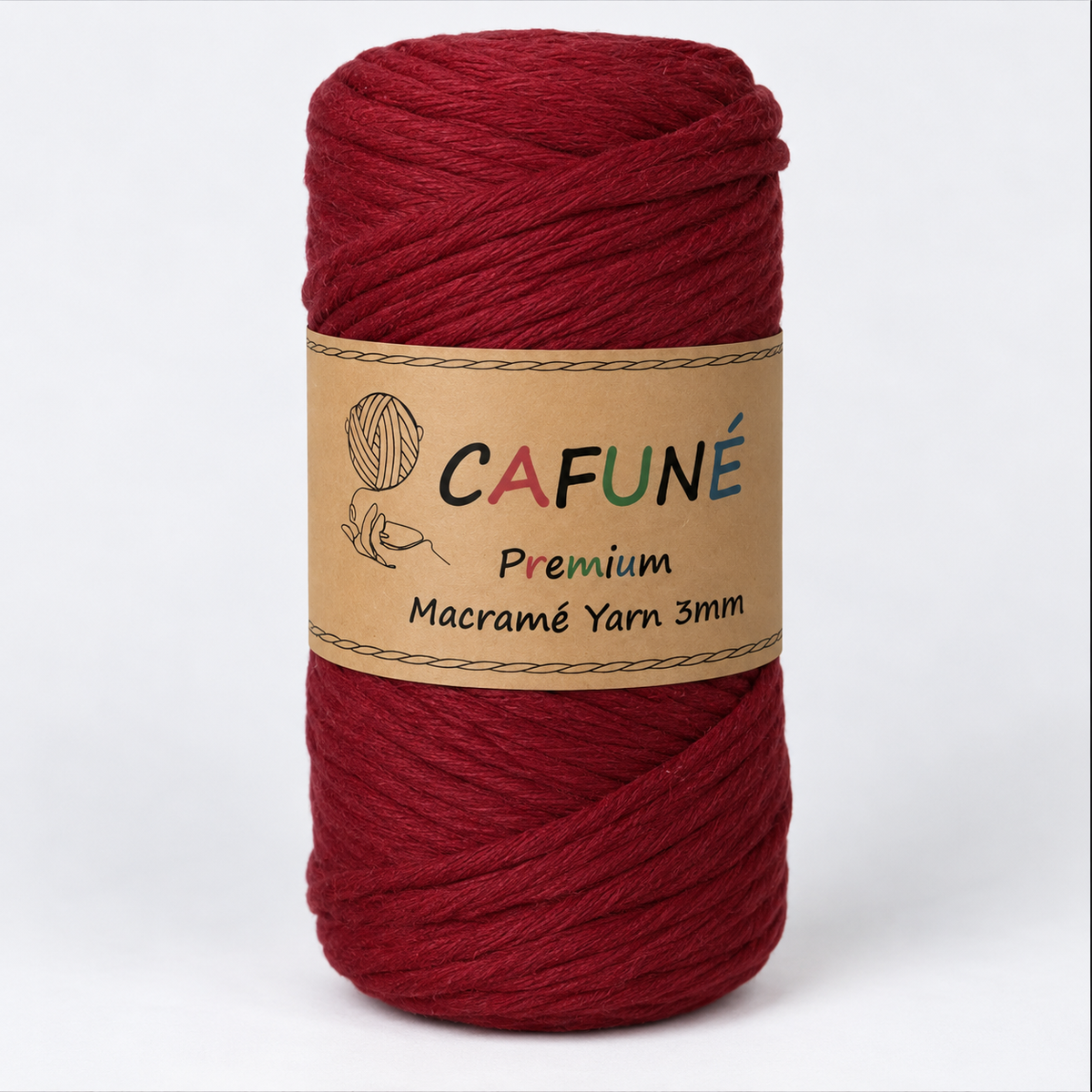 Makramee Garn 3mm – Cafuné Premium | Weich & Auskämmbar