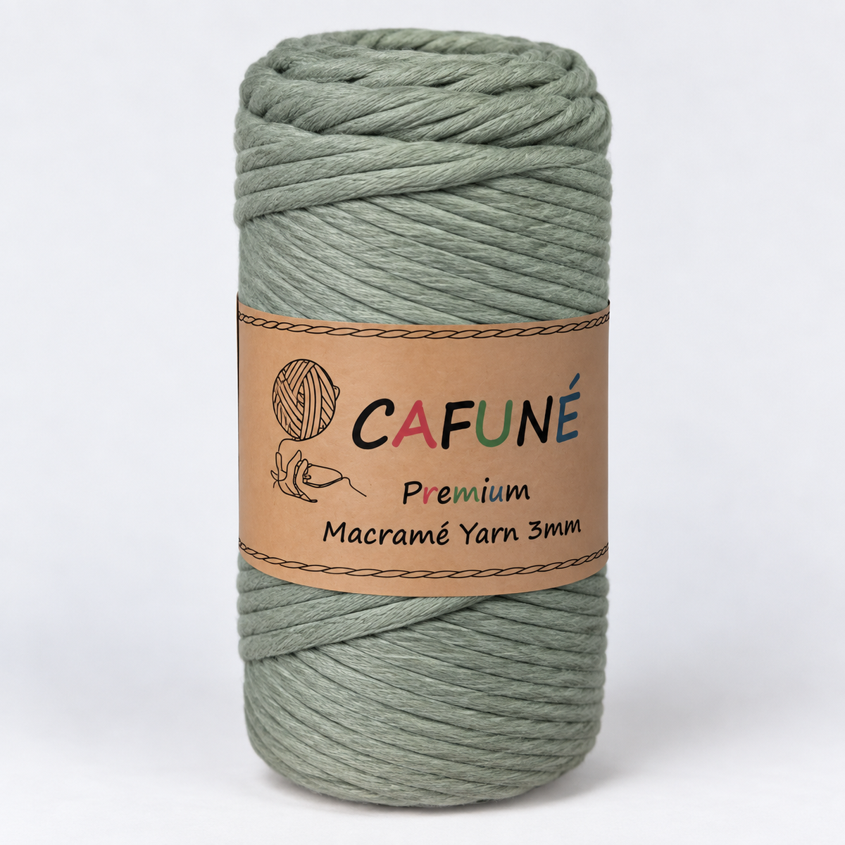 Makramee Garn 3mm – Cafuné Premium | Weich & Auskämmbar