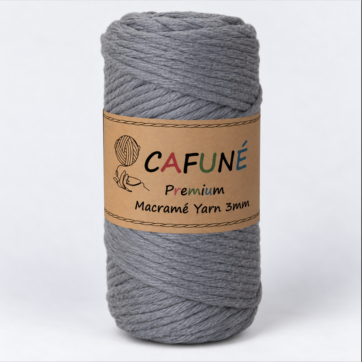 Makramee Garn 3mm – Cafuné Premium | Weich & Auskämmbar
