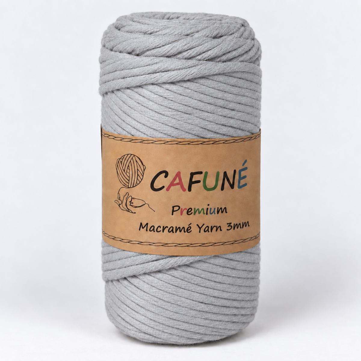 Makramee Garn 3mm – Cafuné Premium | Weich & Auskämmbar