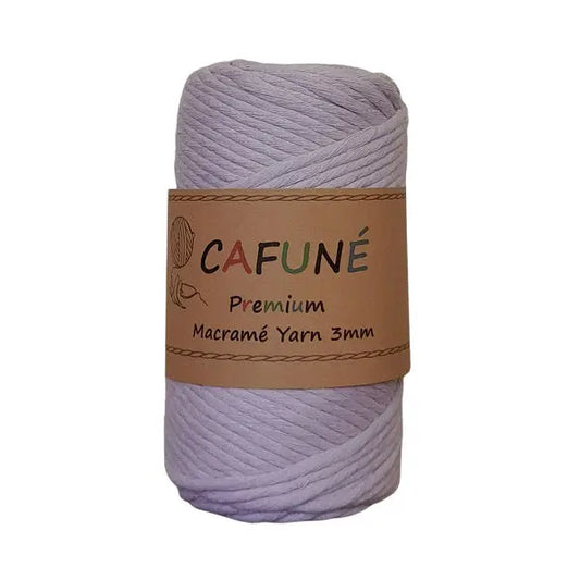 cafune premium macrame garen enkele streng, lila