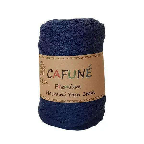 Cafuné Premium Macrame Garen 3mm Navy - Hobbygaren