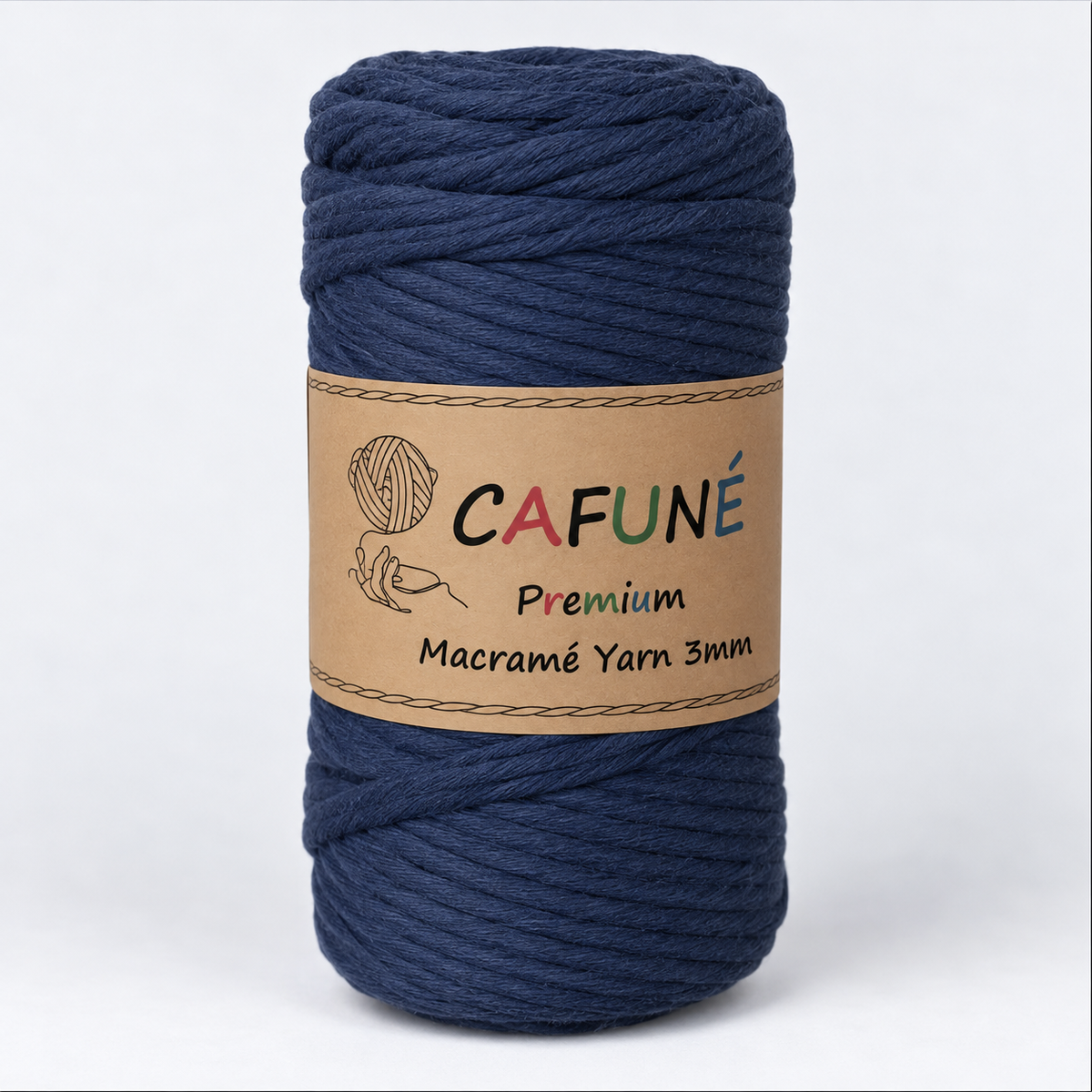 Makramee Garn 3mm – Cafuné Premium | Weich & Auskämmbar