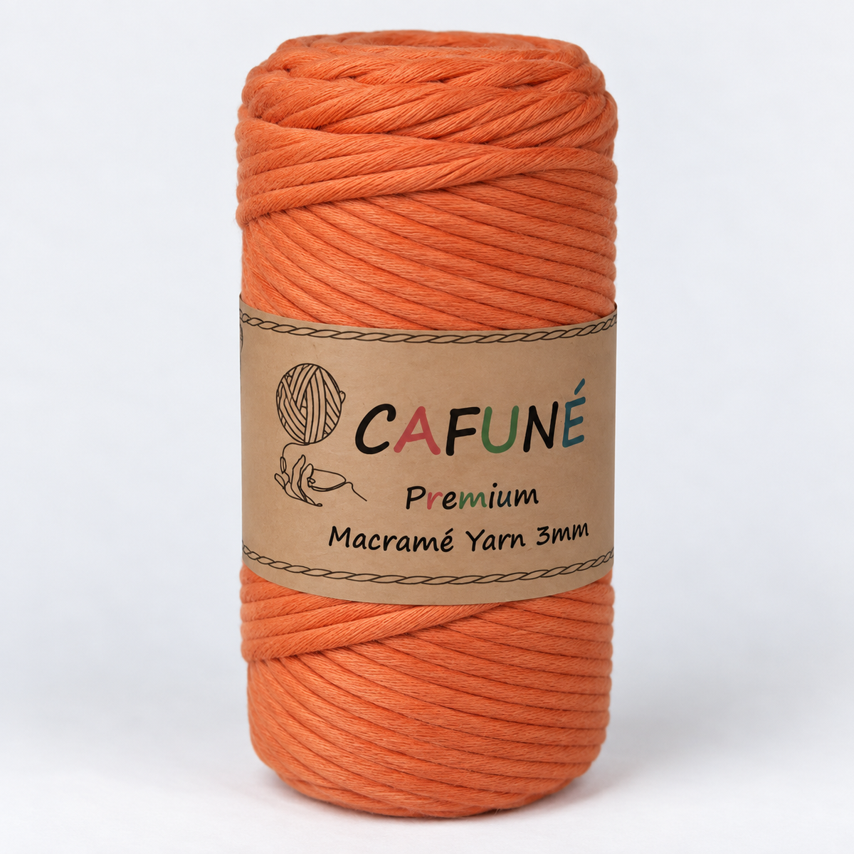 Makramee Garn 3mm – Cafuné Premium | Weich & Auskämmbar