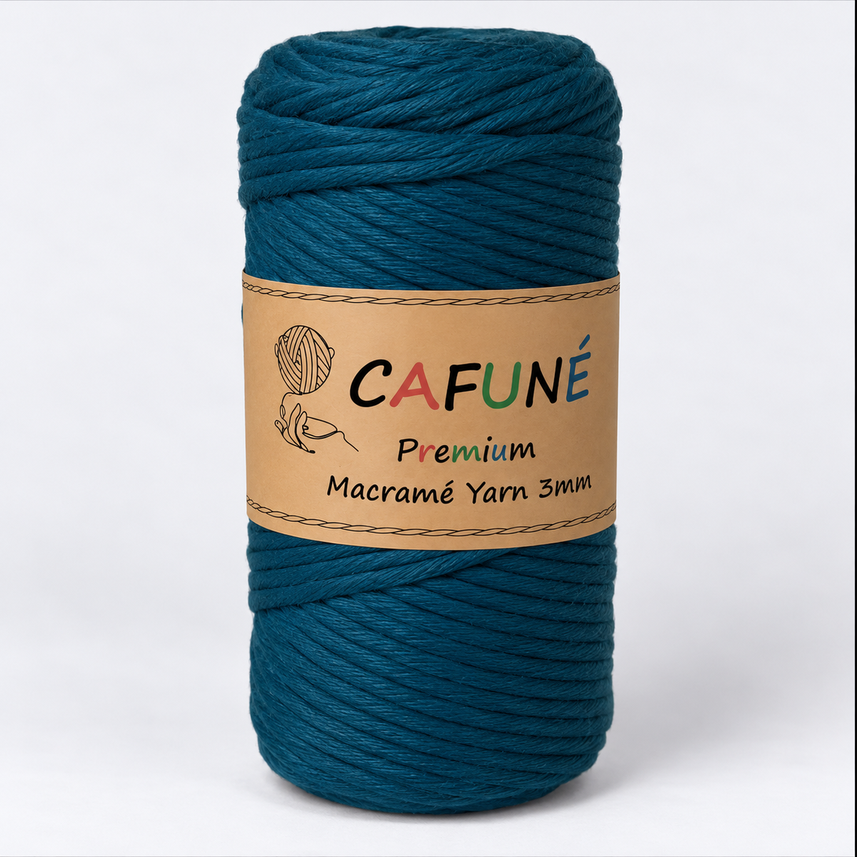 Makramee Garn 3mm – Cafuné Premium | Weich & Auskämmbar