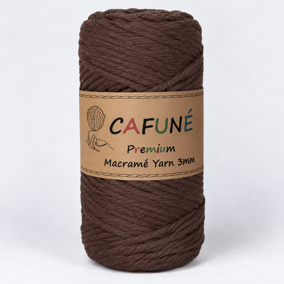 Makramee Garn 3mm – Cafuné Premium | Weich & Auskämmbar