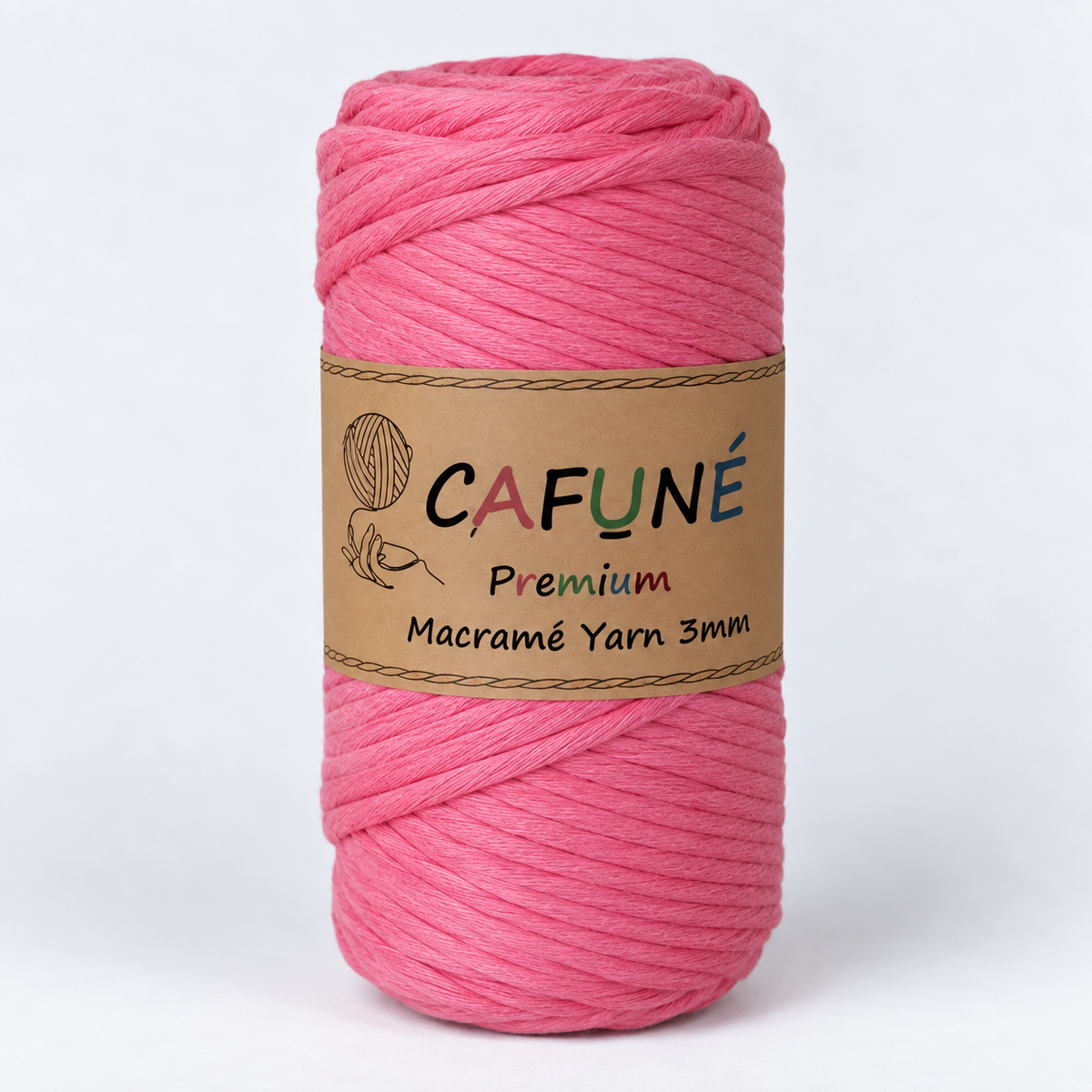 Makramee Garn 3mm – Cafuné Premium | Weich & Auskämmbar