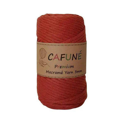 Cafuné Premium Macrame Garen 3mm Terracotta - Hobbygaren