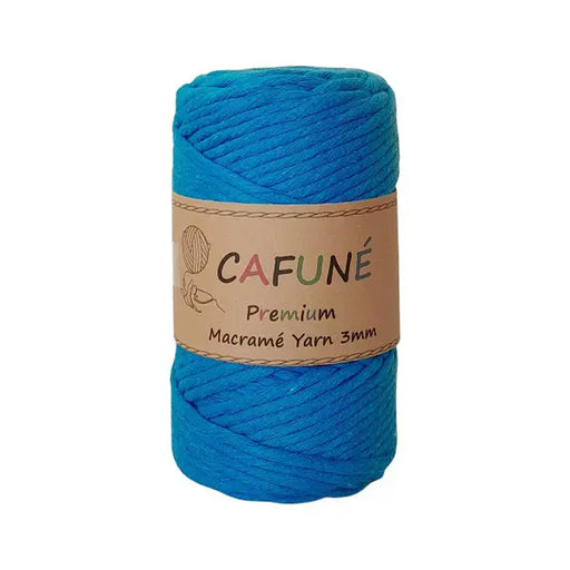 cafune premium macrame garen enkele streng, turquoise