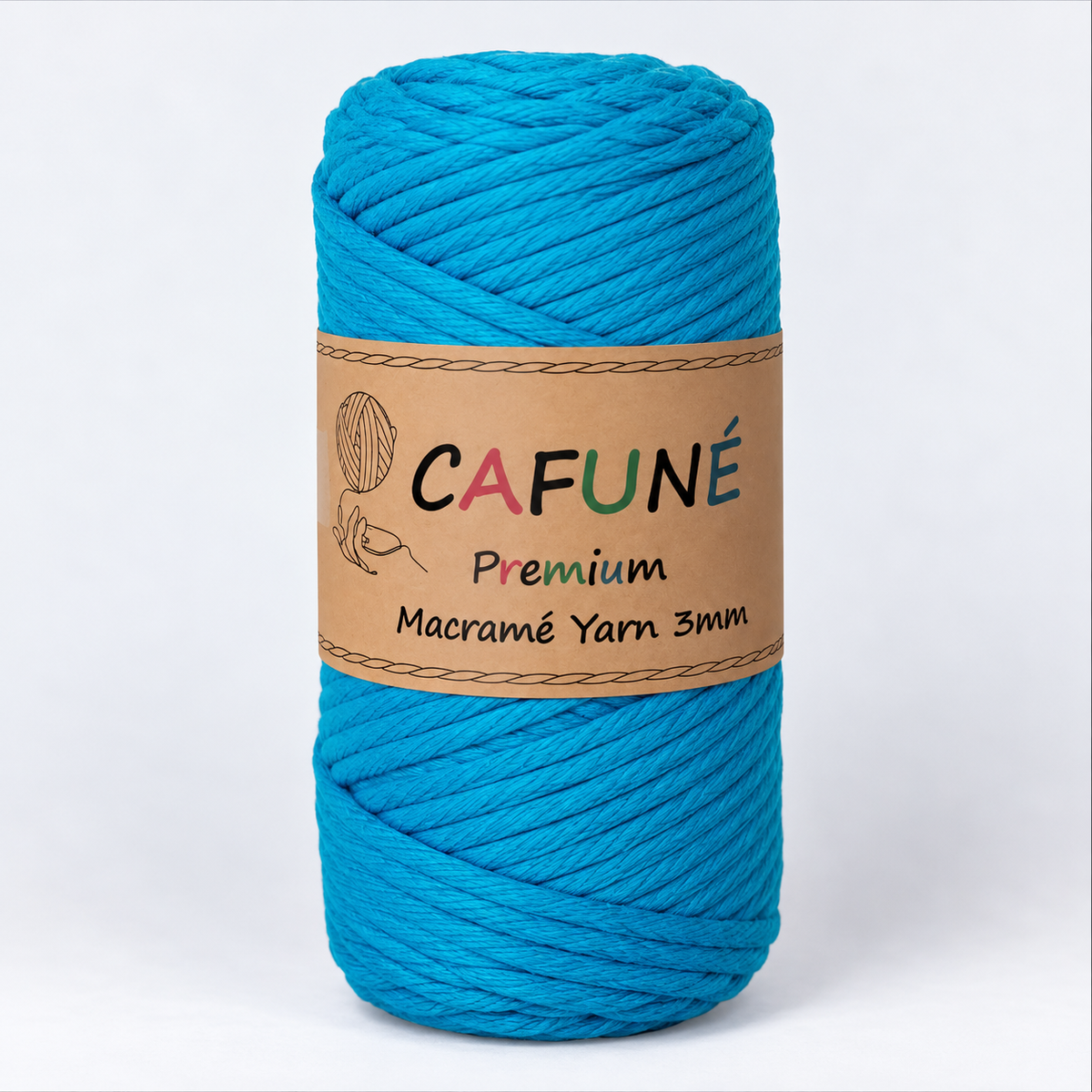Makramee Garn 3mm – Cafuné Premium | Weich & Auskämmbar