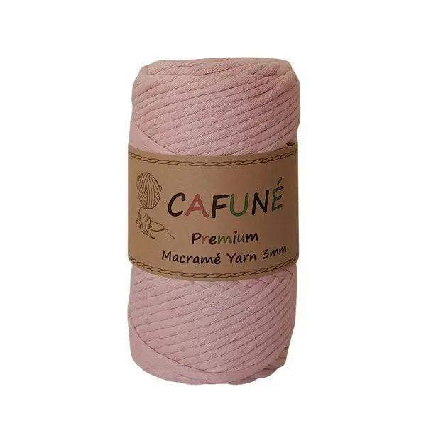 Cafuné Premium Macrame Garen 3mm Zalm Roze - Hobbygaren