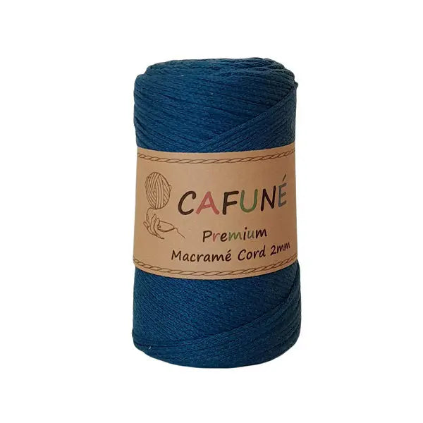 cafuné premium macrame koord 2mm peacock. Haak schitterende tassen, dromenvangers of levensbomen.