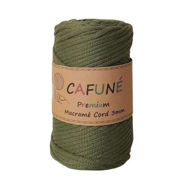 Cafuné Premium Macrame Koord 3mm Avocado - Hobbygaren