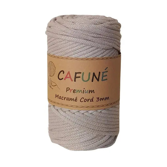 cafune premium macrame koord, gevlochten koord, beige