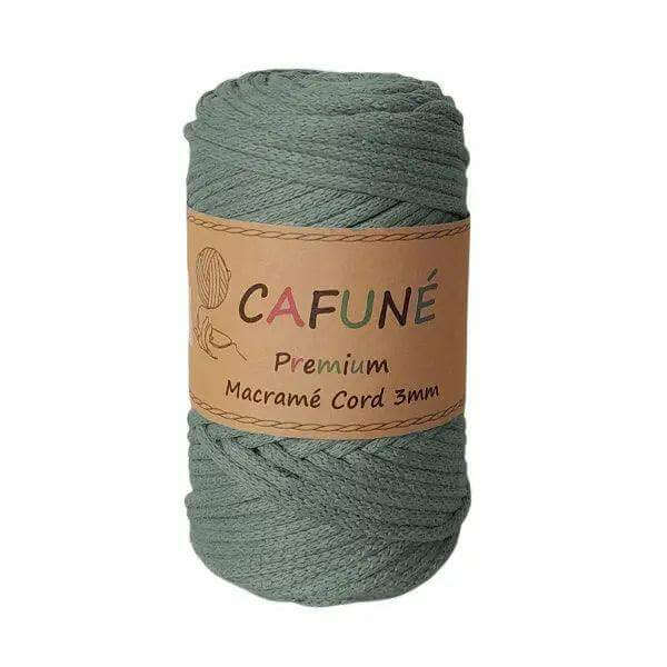 Cafuné Premium Macrame Koord 3mm Eucalyptus - Hobbygaren