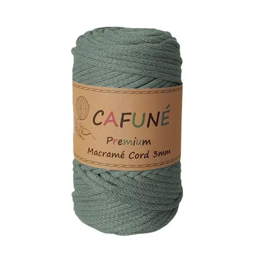 cafune premium macrame koord, gevlochten koord, eucalyptus