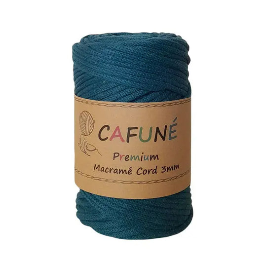 cafune premium macrame koord, gevlochten koord, peacock