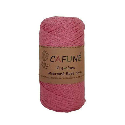 Premium Macrame Touw 3mm - Roze - Hobbygaren