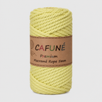 Cafuné Premium Macramé Touw 5mm - Geel