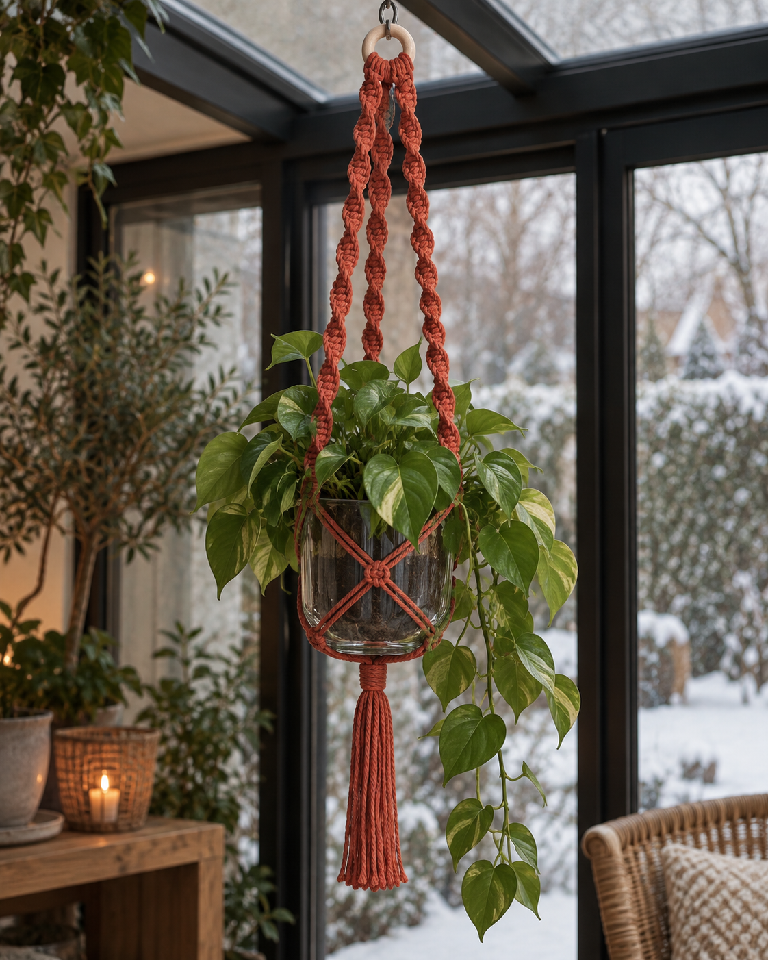 DIY Macramé Pakket Plantenhanger Retro - Terracotta - Cafuné 5 mm