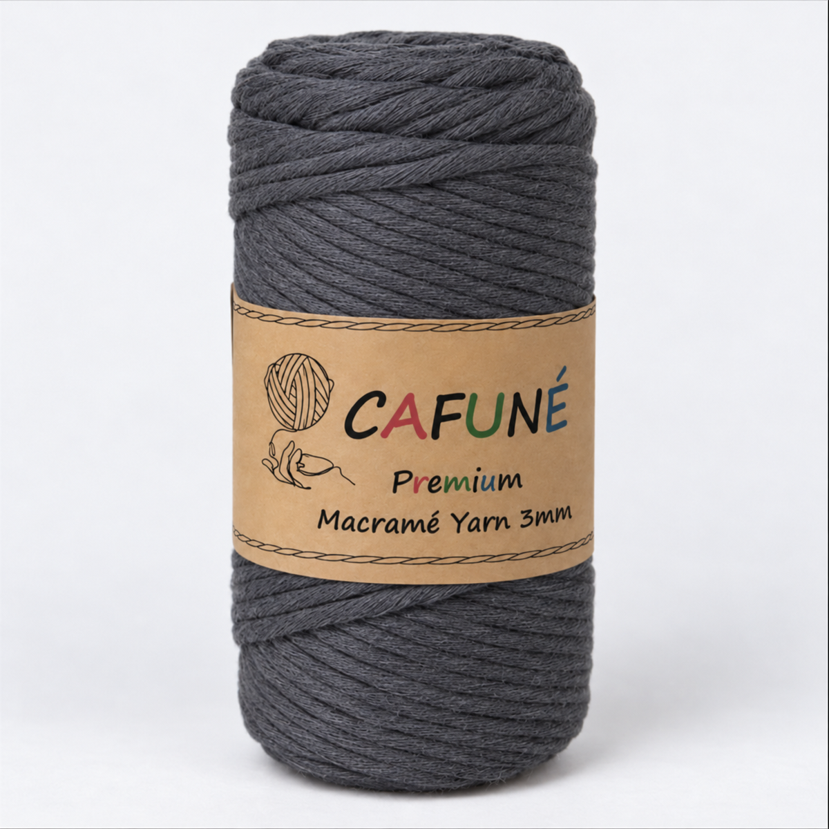 Makramee Garn 3mm – Cafuné Premium | Weich & Auskämmbar
