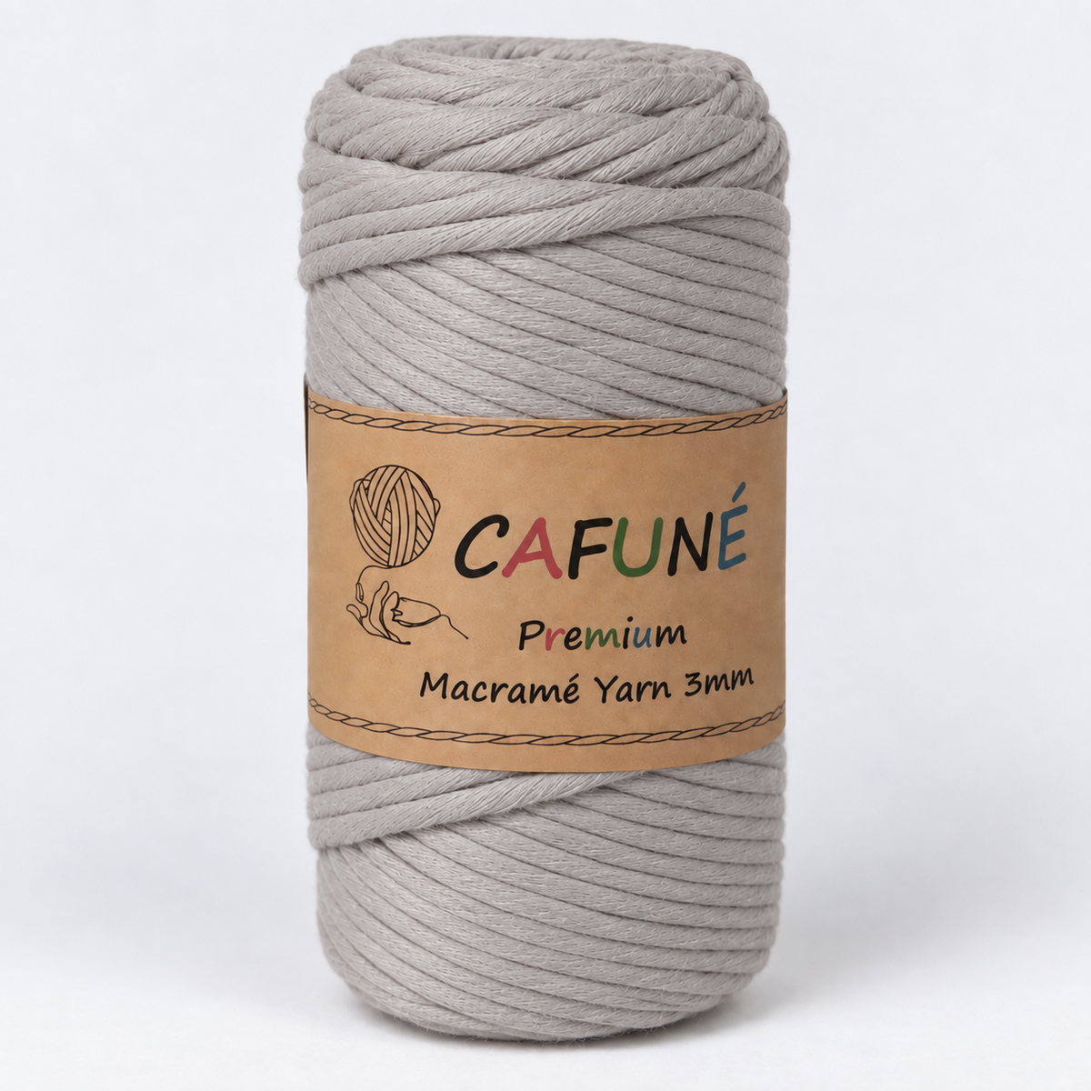 Makramee Garn 3mm – Cafuné Premium | Weich & Auskämmbar