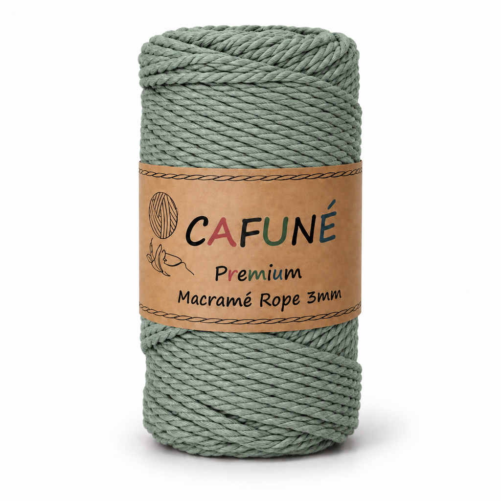 Macrame Cord 3 mm – Triple Twist 60 m | Cafuné