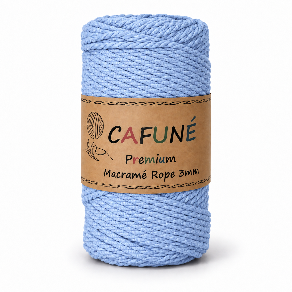 Makramee-Seil 3 mm – 3-fach gedreht 60 m | Cafuné