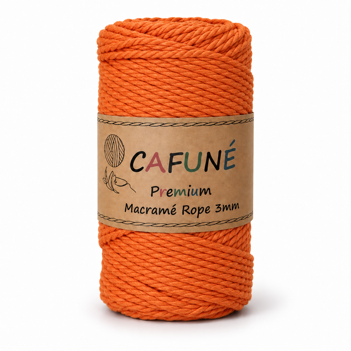 Makramee-Seil 3 mm – 3-fach gedreht 60 m | Cafuné