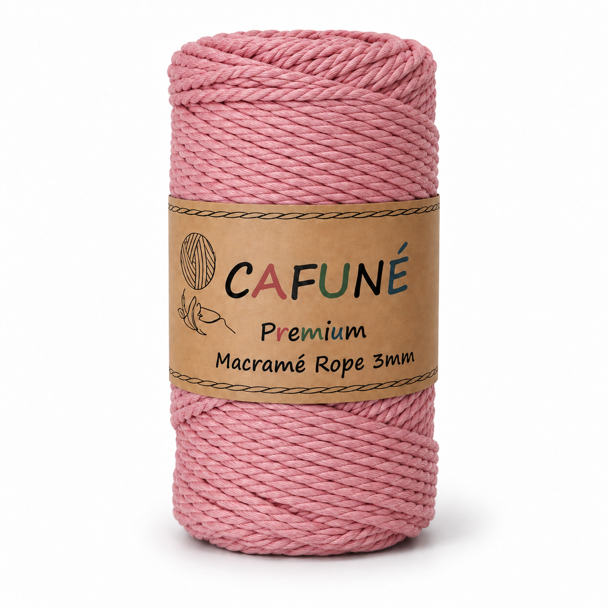Makramee-Seil 3 mm – 3-fach gedreht 60 m | Cafuné