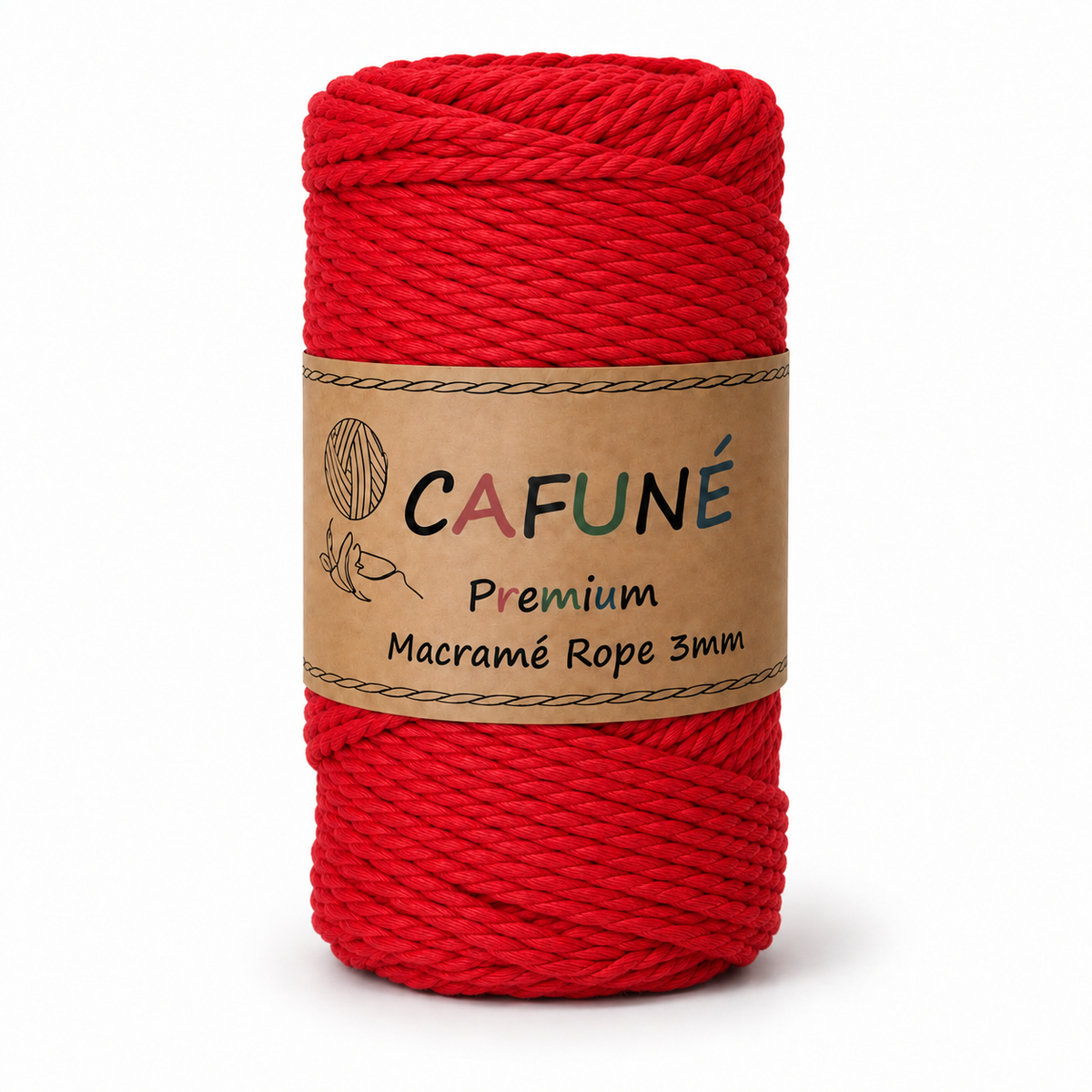 Makramee-Seil 3 mm – 3-fach gedreht 60 m | Cafuné