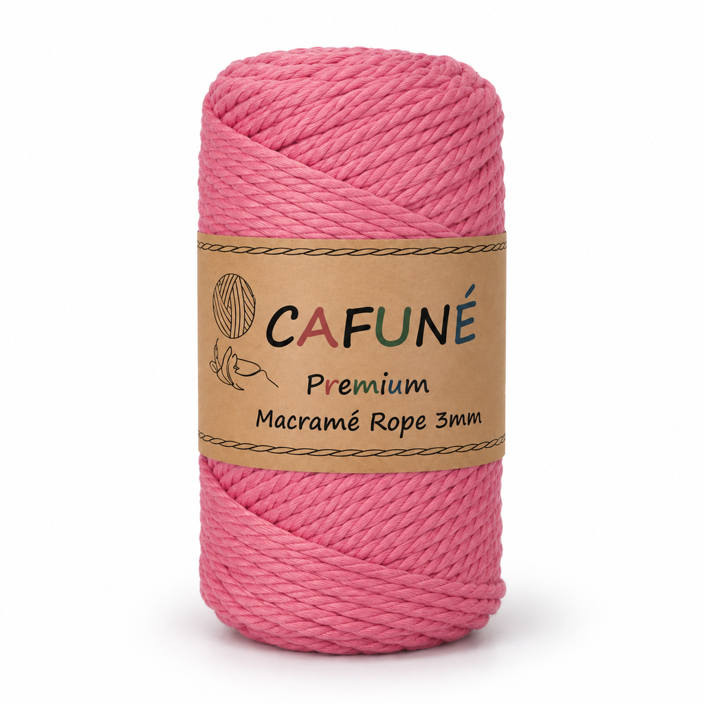 Macrame Cord 3 mm – Triple Twist 60 m | Cafuné