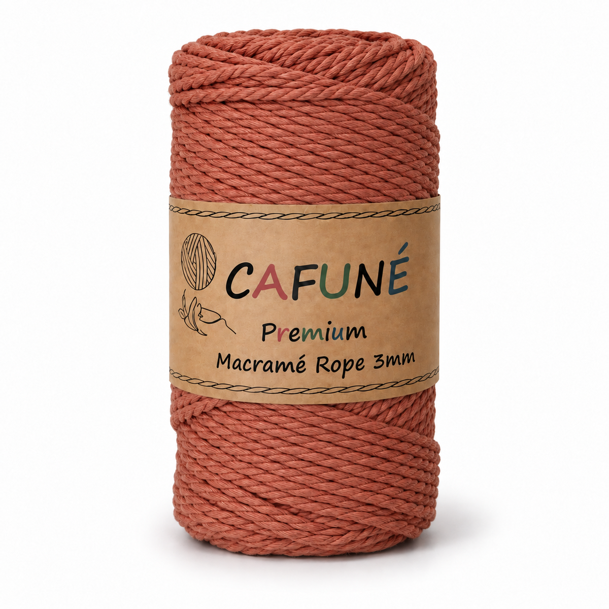 Makramee-Seil 3 mm – 3-fach gedreht 60 m | Cafuné