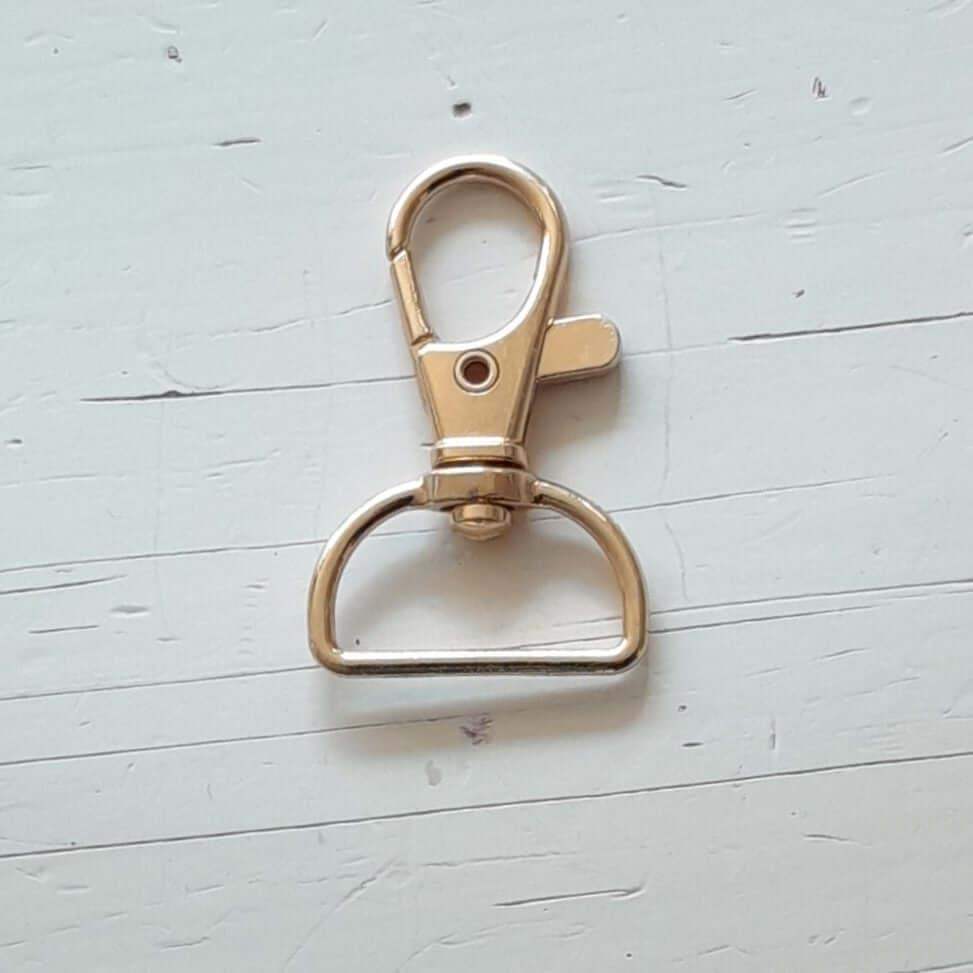 Musketonhaak Messing 40x25mm - Hobbygaren