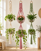 Macrame Pakket Plantenhanger  - 2 potten