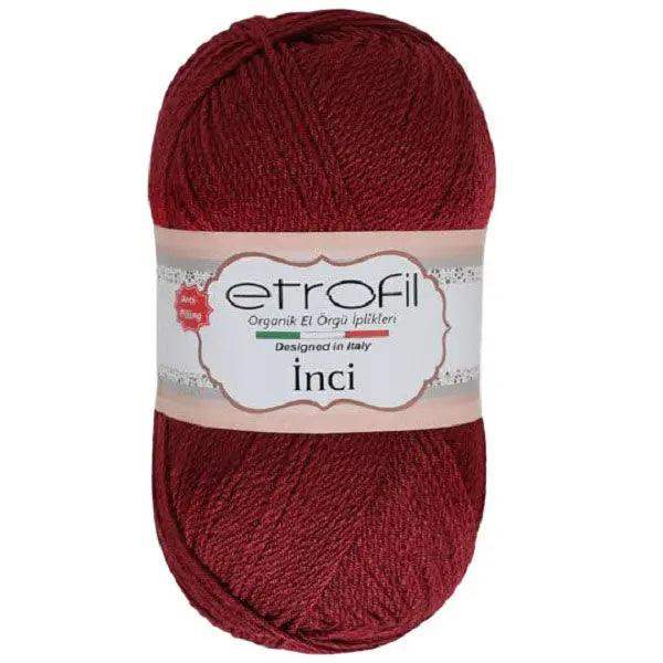 Etrofil Inci Premium Anti Pilling Garen-Bordeaux 73104 - Hobbygaren