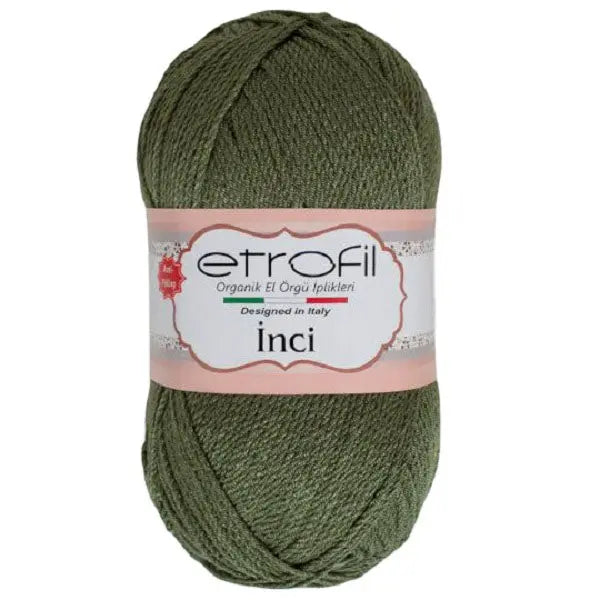 Etrofil inci acryl anti pilling garen kaki van hobbygaren.nl