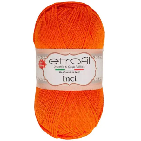 Etrofil inci acryl anti pilling garen oranje van hobbygaren.nl