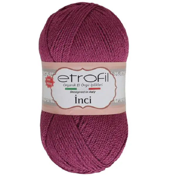 Etrofil inci acryl anti pilling garen oud roze van hobbygaren.nl