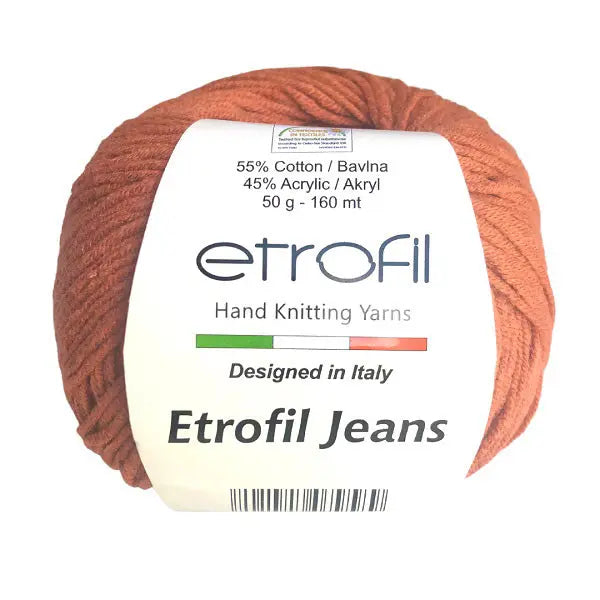 Etrofil Jeans haak garen-Terracotta 60