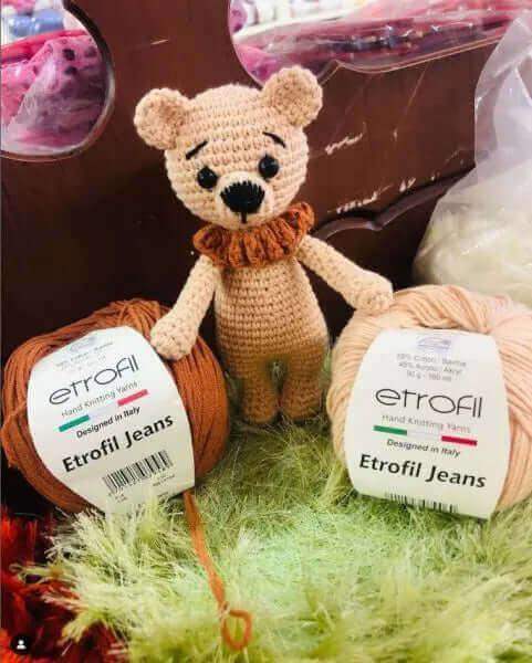 Etrofil Jeans haak garen-Donker Roze 11 - Hobbygaren